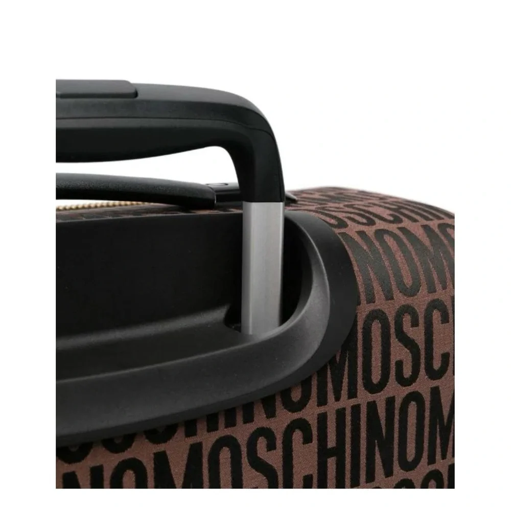🛍️🥂 HOST PICK (2) MOSCHINO MONOGRAM LEATHER SUITCASES Authentic, Calf Leather
